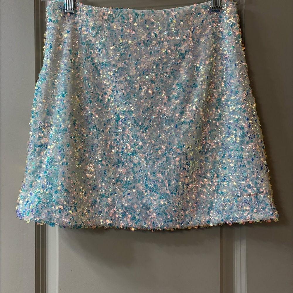 Endless Love Irridescent Sequin Skirt - Picture 2 of 6